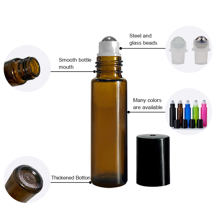 Cylindrical Roll on Perfume Bottle