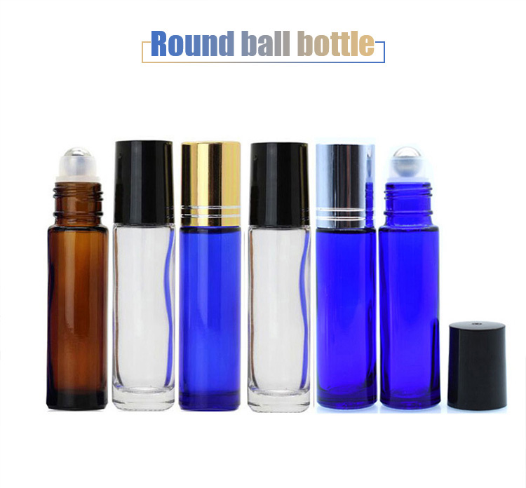 Amber Roll-On Essential Oil Bottle