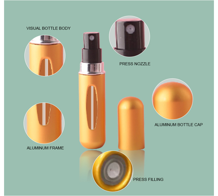 Portable Mini Refillable Perfume Atomizer Bottle