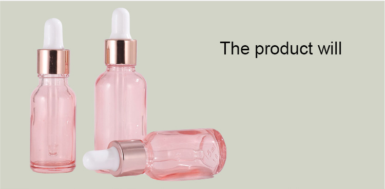 Rose gold dropper essential oil bottle