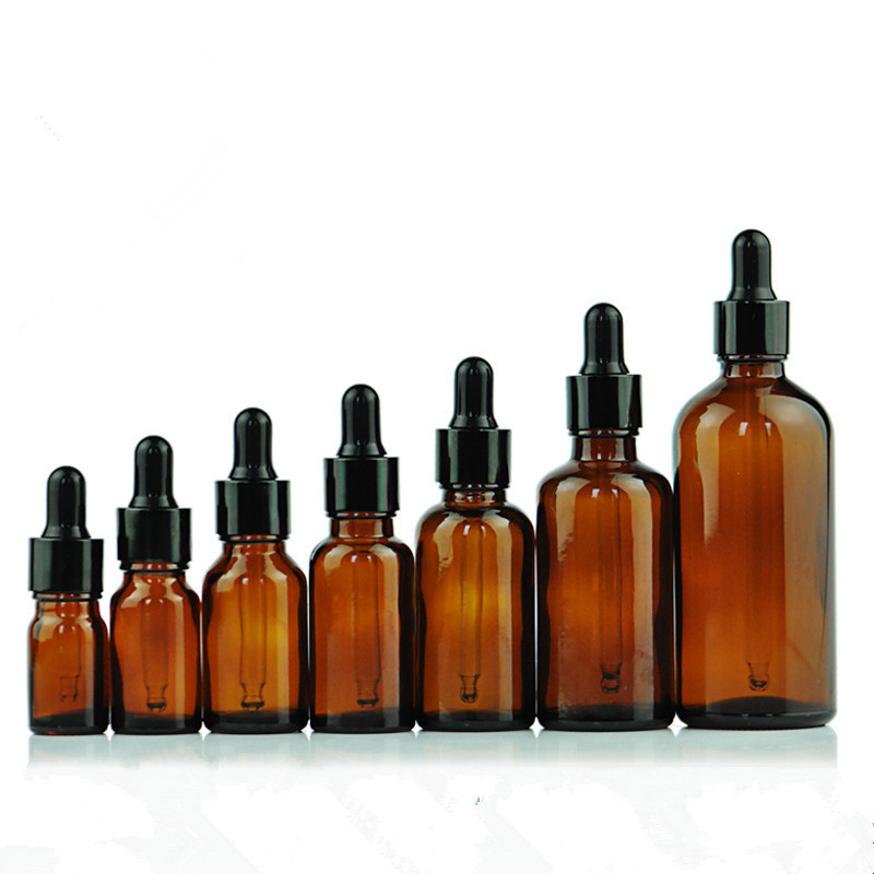 5ml 10ml 15ml 20ml 30ml 50ml 100ml Amber essential oil bottle